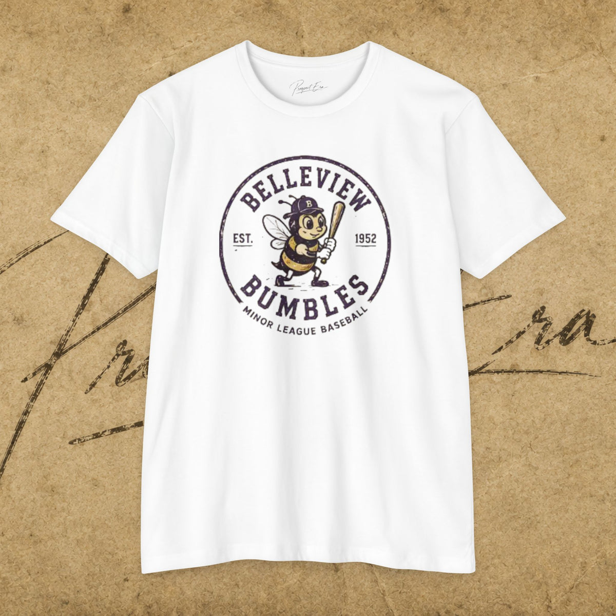 Belleview Bumbles Vintage Baseball Tee — Retro Mascot T-Shirt (Est. 1952)