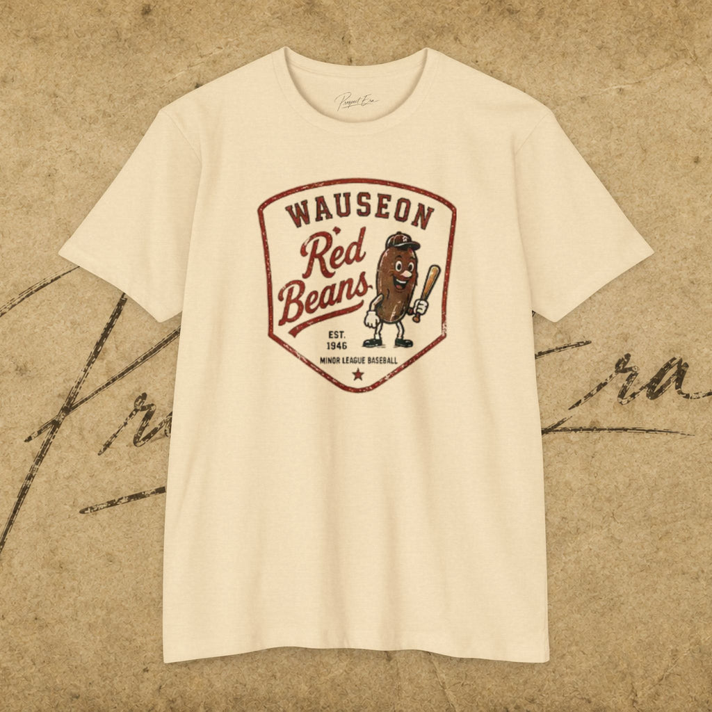 Wauseon Red Beans Vintage Baseball Tee