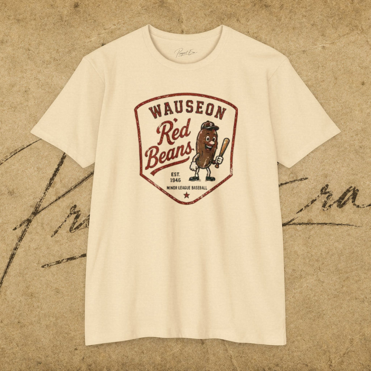 Wauseon Red Beans Vintage Baseball Tee