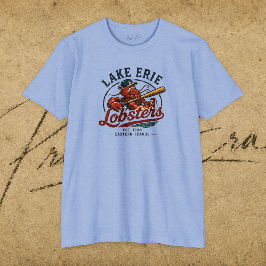 Lake Erie Lobsters T-Shirt — Vintage Baseball Mascot Tee