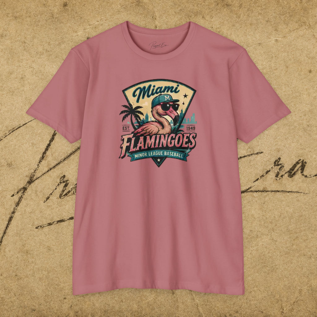 Miami Flamingoes Vintage Baseball T-Shirt